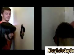 Straight fellow gets tricked into glory hole