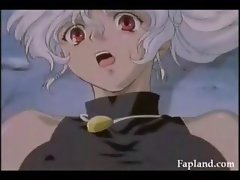 Curvy anime young woman receives it BIG