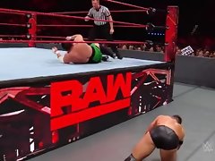 Samoa Joe sleepers the former champ Finn Balor for a second time