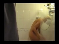 MILF - big tits milf masturbating i shower