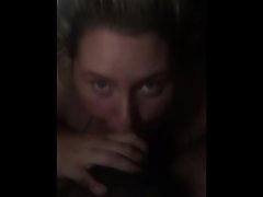 Girls loves sucking her boyfriebds dick