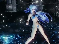 [MMD R18 Dance] Haku(еЉ±йЯ≥гГПгВѓ) - Temperature (By Efhedral)