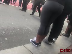 Candid Bubble Butt Latina at Parade