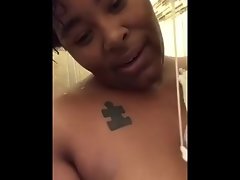 Fb thot rubbing soap on them big ass titties