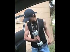 Mexican Muscle Teen Flexing