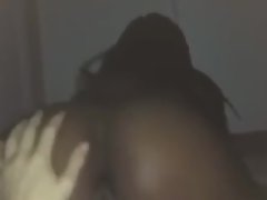 Ebony girl rides daddyвАЩs cock