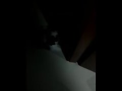 Puppy fucks a water in the dark