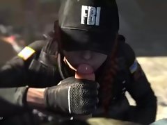 RAINBOW SIX SIEGE - ASH HANDJOB