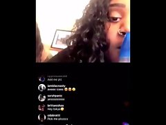 Black girl gets the time surprise of her life on instagram live