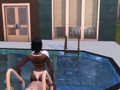 Ultra sexy big boob Sims 4 fucking 3