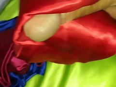 Satin Fetish Green Satin Shorts Jerk Off Instructions Huge Cumshot Soaks