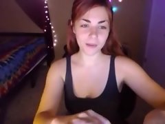 AwesomeKate - Smiling Redhead Teen Cums On Cam