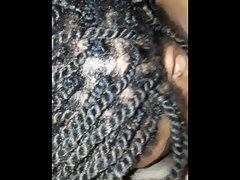 Ebony Babe passionate blowjob