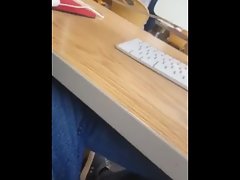 Public Jerking off in School During Class