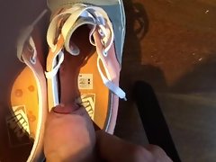 Cum shot #2 sisterвАЩs stolen vans sneakers