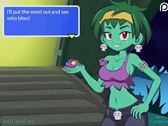 Diminutive young toon zombie girl Rottytops gets her pussy tongue banged
