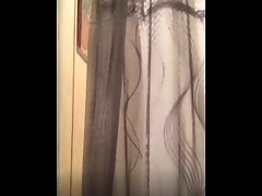 Periscope thottie showering nipslips and backside