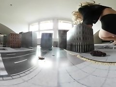 Giantess Loryelle visits your hometown VR 360 - Free Preview