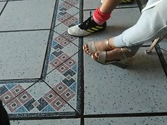 Sexual latina sassy teen candid feet
