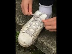 Scottish boy bangs laces nice