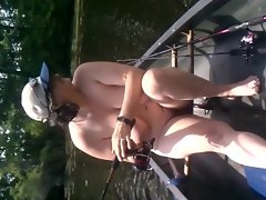 Bitch Dirty wife fishing nude in public campground canoe exposed 3 of 3