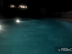 Philippe Delvaux naked night swimm. non porno