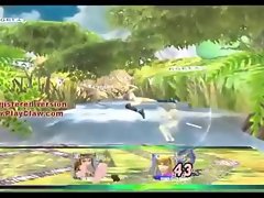 SSBB Epic Battles #324 Nude Zero Suit Samus vs Nude Zelda