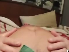 Man stuff his belly 2