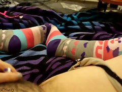Shaggy Sassy teen Vibrator On Love button In Knee Socks Wench POV Catpaws