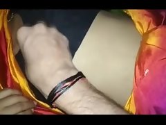 Desi slutty wife pinkish saree and pinky twat