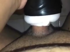 Randy teen masturbate with fleshlight