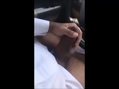 Saudi Bro Busts a Raw Nut in the Car