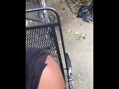 Thick nympho fellatio me up outside