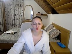 Petite female penalizes cunt