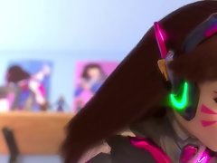 D.VA Golden Ticket Overwatch (Blender Animation W/Sound)