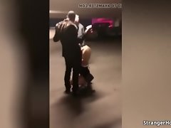 Slutty wife Fellatio Anonymous Pecker In A Parking Lot