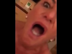Sophie's Slutty mom Deep throats her Fellow Off