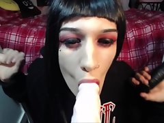 Possessed Goth Transsexual Trap Strokes 3 Chisels Dirty Bukakke Deepthroat Footjob