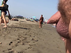 CFNM Petite Prick on Naked beach